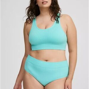 COPY - Panties. Aqua color.  Ribbed. Hipsters